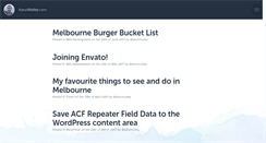 Desktop Screenshot of aaronrutley.com